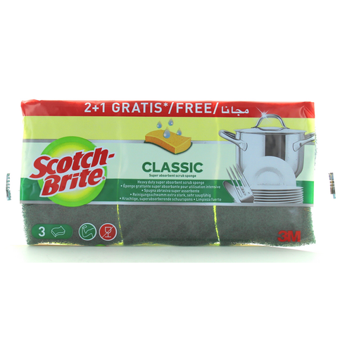SCOTCH BRITE SPUGNA VEGETALE 2+1 PZ