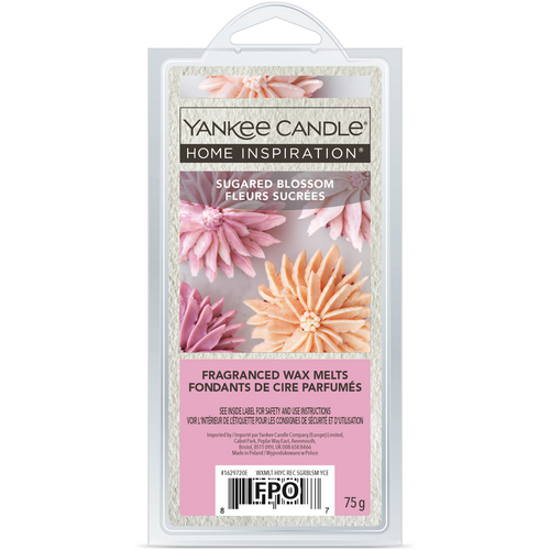 YANKEE CANDLE HOME INSPIRATION BLISTER 6 CUBETTI DI CERA DA SCIOGLIERE - SUGARED BLOSSOM