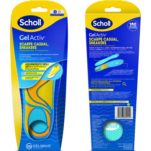 SCHOLL SOLETTE GEL ACTIV SCARPE CASUAL / SNEACKERS TAGLIA S 35,5 - 40,5 SCHOLL SOLETTE GEL ACTIV SCARPE CASUAL / SNEACKERS TAGLIA S 35,5 - 40,5
