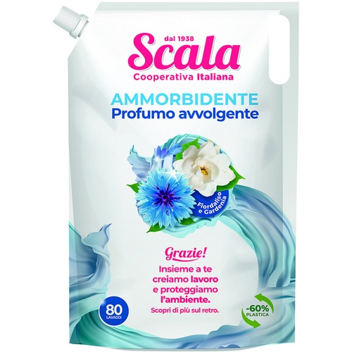 SCALA AMMORBIDENTE FIORDALISO e GARDENIA RICARICA BUSTA 80 LAVAGGI LT 2 SCALA AMMORBIDENTE FIORDALISO e GARDENIA RICARICA BUSTA 80 LAVAGGI LT 2