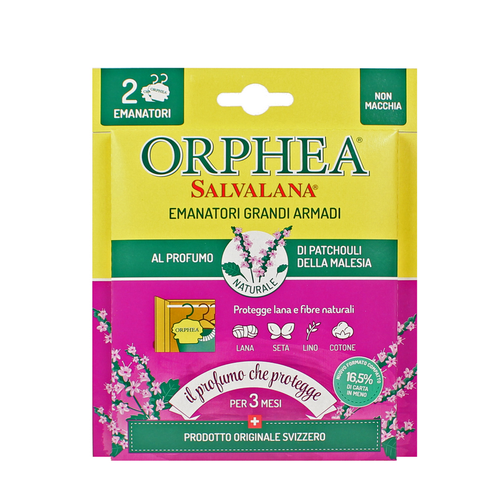 ORPHEA SALVALANA ANTI-TARME GRANDI ARMADI PATCHOULI 2 PZ
