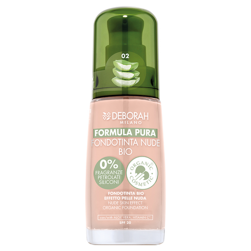 DEBORAH FORMULA PURA FONDOTINTA NUDE BIO N.02 ROSE CREAM