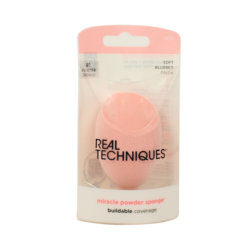 REAL TECHNIQUES MIRACLE POWDER SPONGE - SPUGNETTA VISO PER CIPRIA E POLVERI 