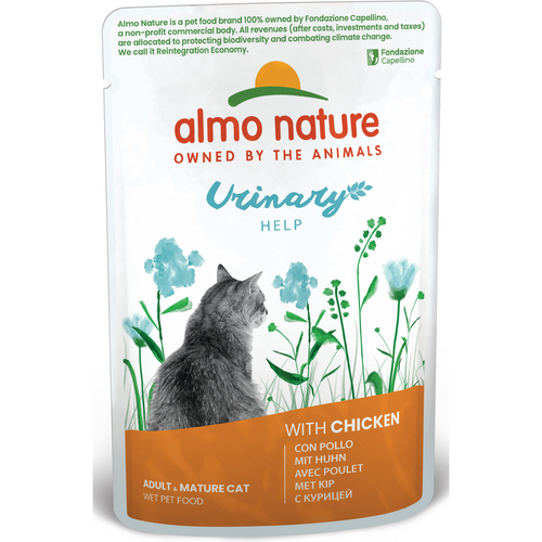ALMO NATURE GATTO URINARY HELP CON POLLO BUSTA 70 grammi