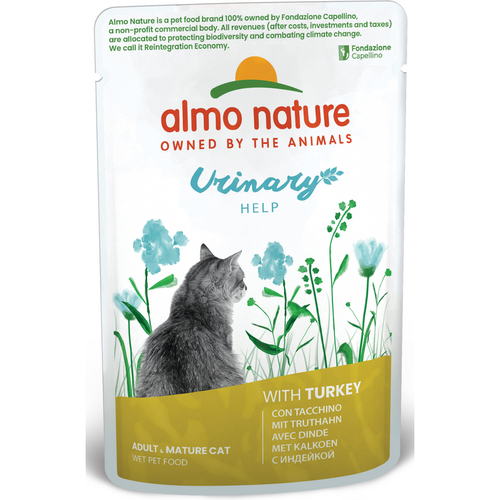 ALMO NATURE GATTO URINARY HELP CON TACCHINO BUSTA 70 grammi 