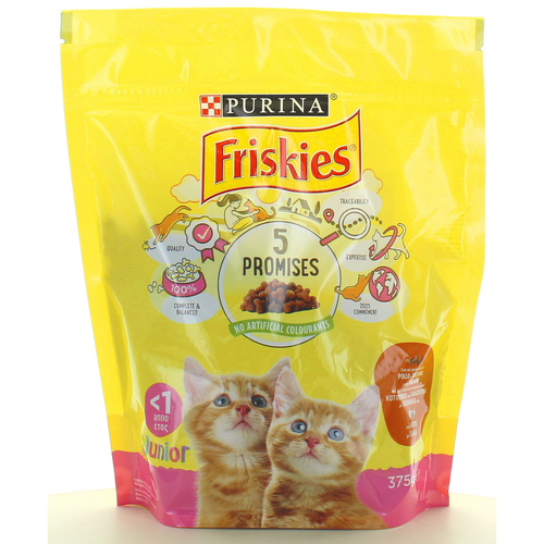 FRISKIES GATTI JUNIOR CROCCHETTE POLLO-VERDURE-LATTE 375 GRAMMI