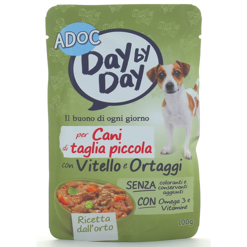 ADOC DOG DAYbyDAY BUSTA 85gr VITELLOeORTAGGI COTTO A VAPORE