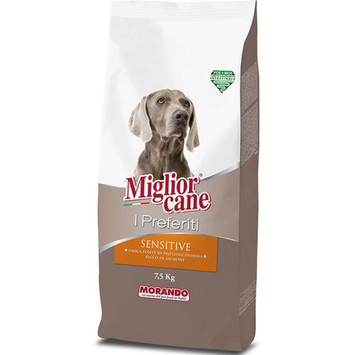 MIGLIOR CANE I PREFERITI SENSITIVE CROCCHETTE RICCHE DI SALMONE SACCO 7,5 KG MIGLIOR CANE I PREFERITI SENSITIVE CROCCHETTE RICCHE DI SALMONE SACCO 7,5 KG