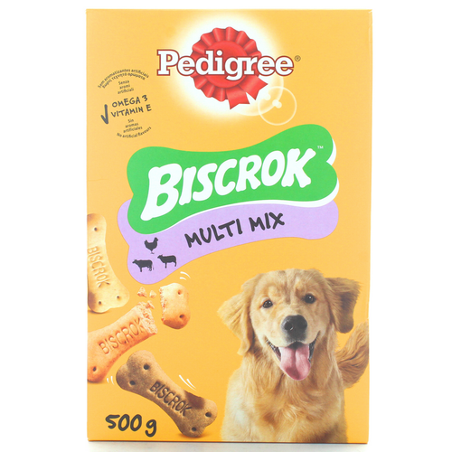 PEDIGREE BISCROK BISCOTTI CROCCANTI IN 3 VARIANTI SCATOLA 500gr