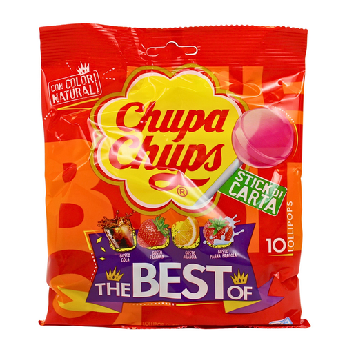 CHUPA CHUPS LOLLIPOP 10 PZ BUSTA 