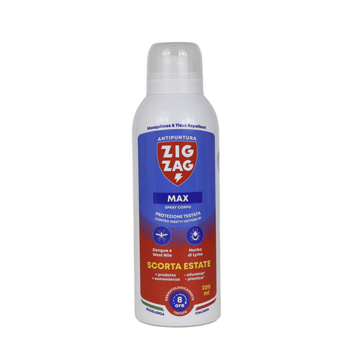 ZIG ZAG INSETTI VIA MAX ANTIPUNTURA 8 ORE SCORTA ESTATE 200 ML
