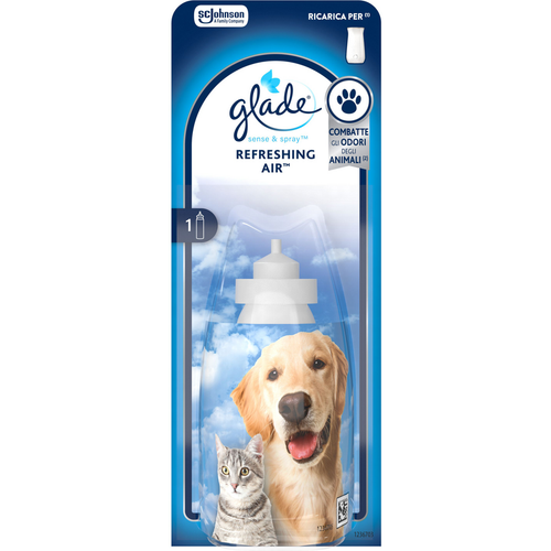 GLADE PET SENS & SPRAY AUTOMATIC RICARICA REFRESHING AIR 18 ML