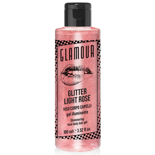 GLAMOUR GLITTER LIGHT ROSE GEL ILLUMINANTE VISO, CORPO, CAPELLI 100 ML