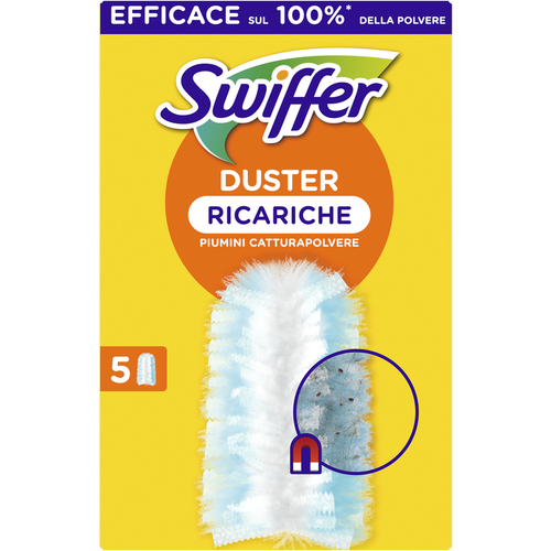 SWIFFER DUSTER CATTURAPOLVERE 5 PIUMINI
