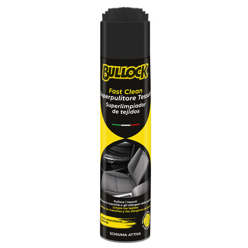 BULLOCK SUPERPULITORE TESSUTI FAST CLEAN SCHIUMA ATTIVA BOMBOLA SPRAY 400 ML