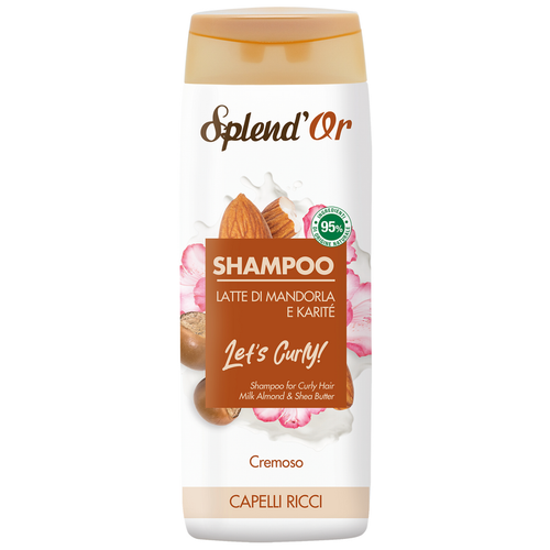 SPLEND'OR SHAMPOO CREMOSO CAPELLI RICCI CON LATTE DI MANDORLA E KARITE' 300 ML