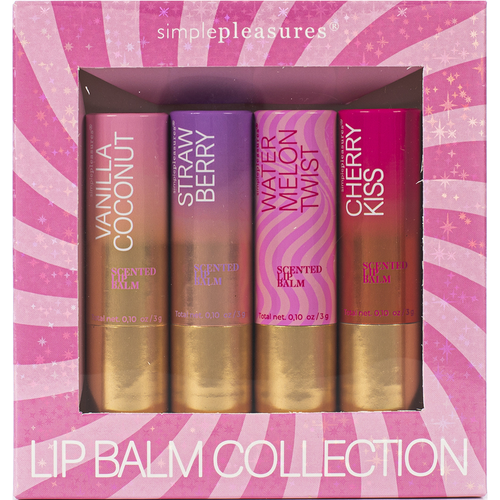TRI COASTAL SET 4 LIP BALM COLLECTION FRAGRANZE MISTE