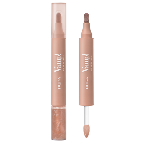PUPA VAMP! MARKER DUO TINTA LABBRA + OIL GLOSS N.01