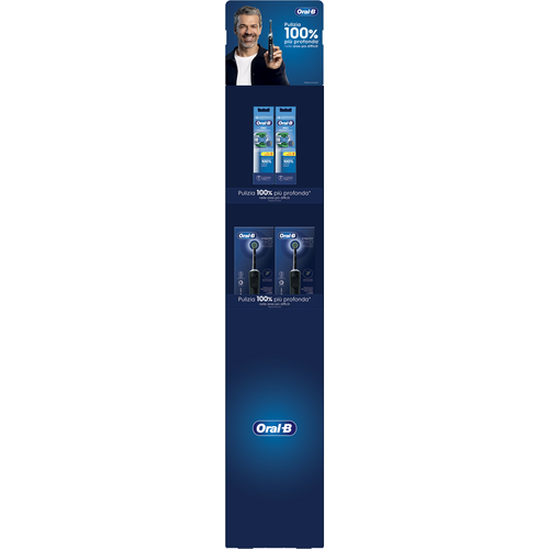 ORAL B ESPOSITORE 18 PEZZI: 6 SPAZZOLINI ELETTRICI VITALITY PRO BLACK + 12 BLISTER DA 5 RICAMBI PRO PRECISION CLEAN ORAL B ESPOSITORE 18 PEZZI: 6 SPAZZOLINI ELETTRICI VITALITY PRO BLACK + 12 BLISTER DA 5 RICAMBI PRO PRECISION CLEAN