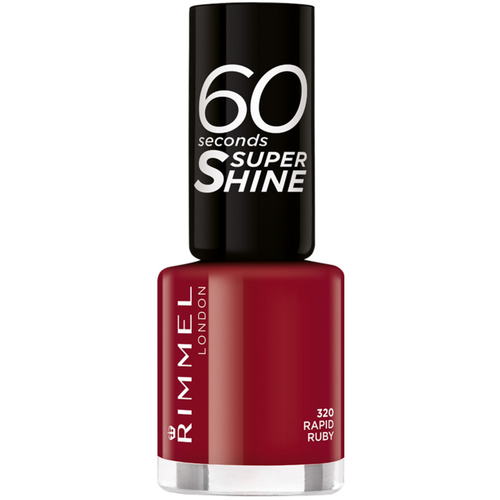 RIMMEL SMALTO 60 SECONDI SUPER SHINE N.320 RAPID RUBY (ROSSO SCURO)