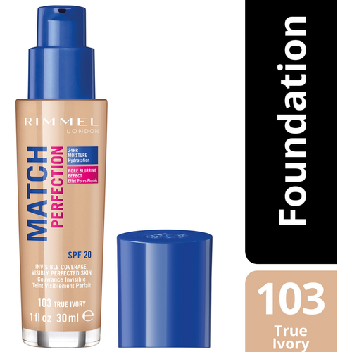RIMMEL FONDOTINTA LIQUIDO MATCH PERFECTION N.103 TRUE IVORY