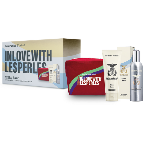 LES PERLES D'ORIENT COFFRET LES PERLES MILKY LOVE-  EDP 150 ML + BODY WASH 100 ML + POCHETTE