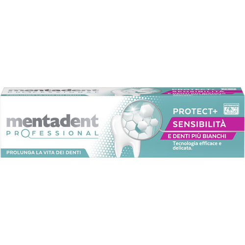 MENTADENT PROFESSIONAL PROTECT+ SENSIBILITA' e DENTI PIU' BIANCHI DENTIFRICIO 75 ML 
