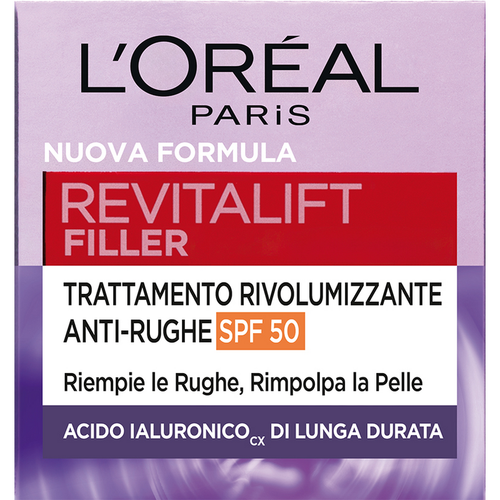 L'OREAL REVITALIFT FILLER TRATTAMENTO ANTI RUGHE RIVOLUMIZZANTE SPF50 50 ML 