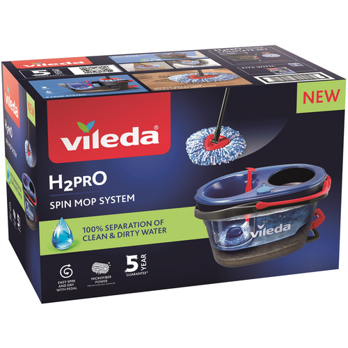 VILEDA H2PRO SPIN MOP SYSTEM 