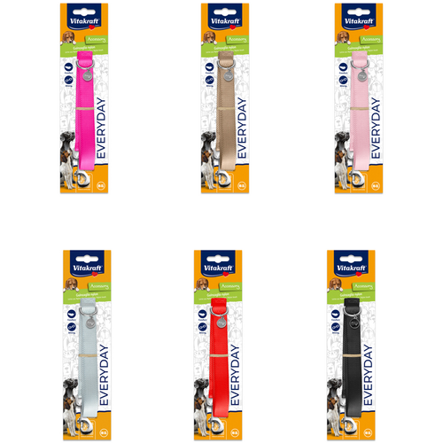 VITAKRAFT GUINZAGLIO NYLON PER CANI M-L-XL 2.5/120 CM ASSORTITO IN 5 COLORI; 2 RED - 1 BLACK - 1 LIGHT PINK - 1 GREY - 1 BEIGE/GOLD VITAKRAFT GUINZAGLIO NYLON PER CANI M-L-XL 2.5/120 CM ASSORTITO IN 5 COLORI; 2 RED - 1 BLACK - 1 LIGHT PINK - 1 GREY - 1 BEIGE/GOLD
