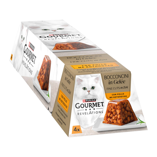 GOURMET REVELATIONS BOCCONCINI IN GELEE' CON POLLO 4 PIRAMIDI DA 57 grammi
