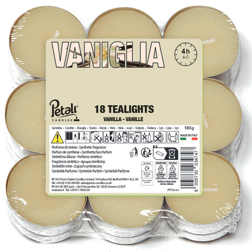 LUMELLE TEALIGHT PROFUMATE VANIGLIA 18 PEZZI