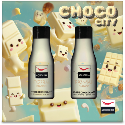 AQUOLINA COFANETTO CIOCCOLATO BIANCO: BAGNODOCCIA 125 ML + LATTE CORPO 125 ML 