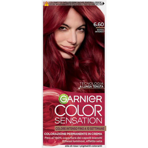 GARNIER COLOR SENSATION COLORAZIONE PERMAMENTE IN CREMA 6.60 ROSSO INTENSO