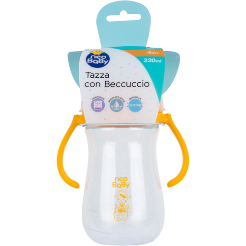 NEO BABY TAZZA CON BECCUCCIO SOFT +4 MESI 330 ML