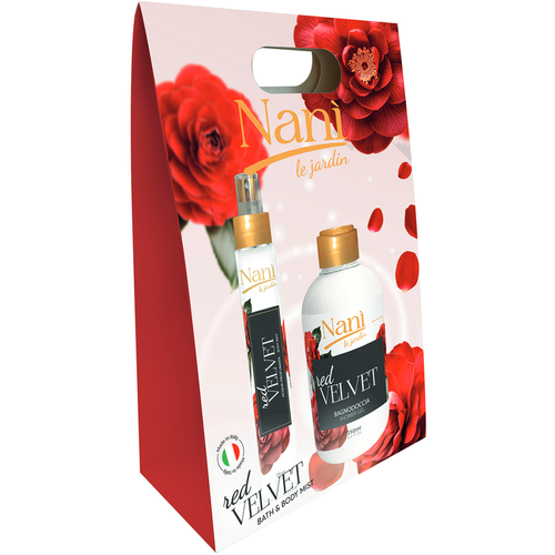 NANI' COLLEZIONE LE JARDIN CONFEZIONE ACQUA PROFUMATA 75 ML + BAGNODOCCIA 300 ML RED VELVET