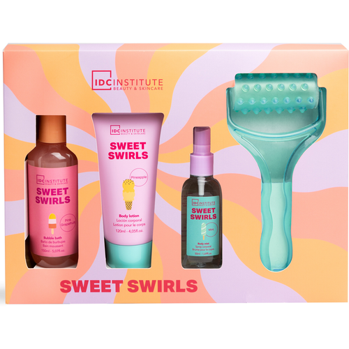 IDC INSTITUTE COFANETTO SWEET WIRLS 3 PEZZI; BUBBLE BATH 150 ML - BODY LOTION 120 ML - BODY MIST 50 ML - PLASTIC MASSAGER