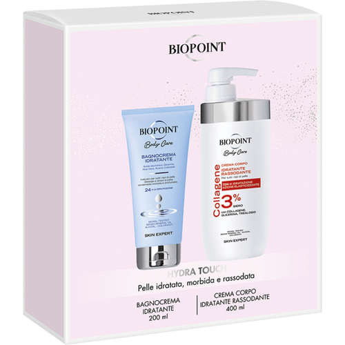 BIOPOINT HYDRA TOUCH COFANETTO BAGNOCREMA IDRATANTE 200 ML + CREMA CORPO IDRATANTE RASSODANTE COLLAGENE 400 ML