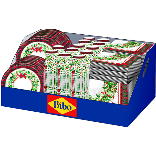 BIBO ESPOSITORE IN CARTONCINO 96 PEZZI MISTI GHIRLANDA DI NATALE