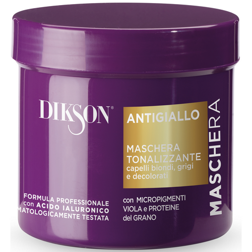 DIKSON ANTIGIALLO MASCHERA TONALIZZANTE CAPELLI BIONDI, GRIGI e DECOLORATI 500 ML  