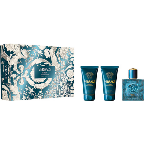 VERSACE EROS UOMO COFANETTO EDT 50 ML + DOCCIA GEL 50 ML + AFTER SHAVE BALM 50 ML VERSACE EROS UOMO COFANETTO EDT 50 ML + DOCCIA GEL 50 ML + AFTER SHAVE BALM 50 ML
