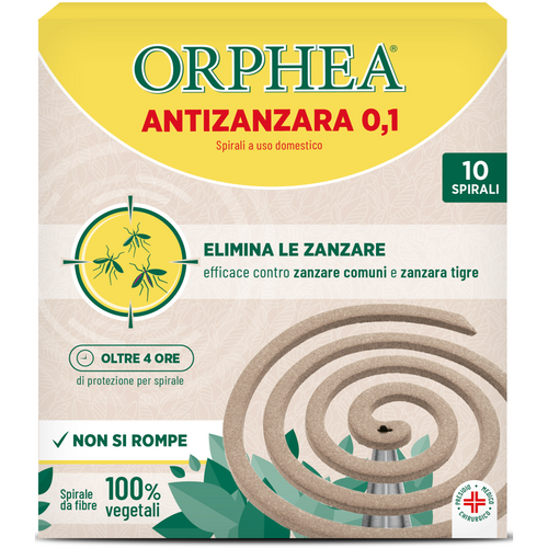 ORPHEA INSETTICIDA ZAMPIRONE A SPIRALE ZANZARICIDA 10 PZ