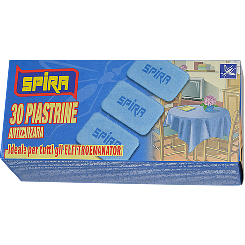 SPIRA INSETTICIDA PIASTRINE ANTIZANZARA PER ELETTROEMANATORE 30 PZ