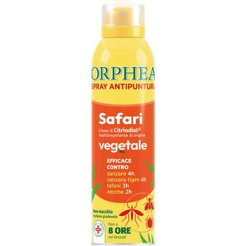ORPHEA REPELLENTE ANTIPUNTURA SPRAY SAFARI VEGETALE 100 ML
