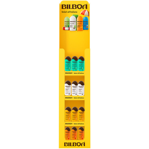 BILBOA DOCCIA 220 ML ESPOSITORE DA TERRA 120 PEZZI MISTI 