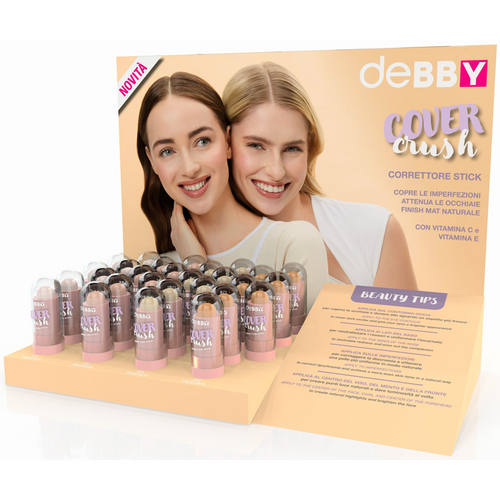 DEBBY CORRETTORE STICK ESPOSITORE MAKE UP 24 PEZZI MISTI