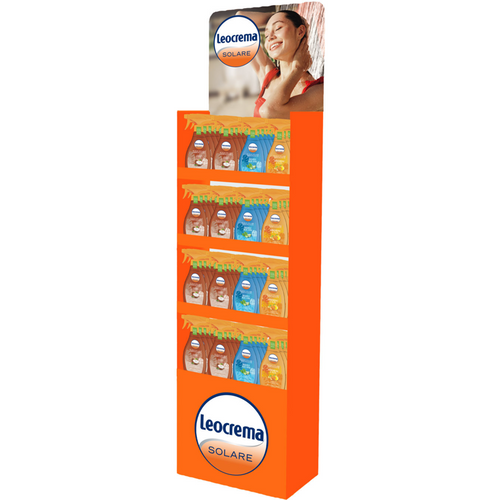 LEOCREMA SOLARE ACQUA SOLARE 250 ML ESPOSITORE DA TERRA 90 PEZZI MISTI 