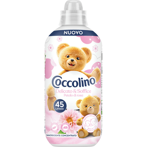 COCCOLINO AMMORBIDENTE CONCENTRATO DELICATO E SOFFICE PETALO DI ROSA 45 LAVAGGI 952 ML