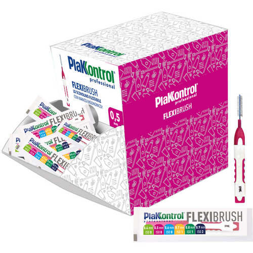 PLAKKONTROL 1 FLEXYBRUSH SCOVOLINO mm0,5 IN BUSTINA BOX 60 PEZZI 