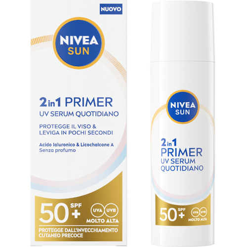 NIVEA SOLARE 2in1 PRIMER SIERO QUOTIDIANO VISO SFP50+ 30 ML